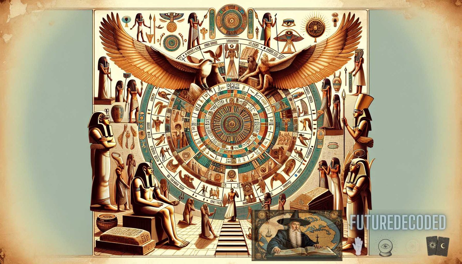 Illustration for section: The ancient Egyptians had a complex belief system intertwined with their understanding of time and t - ancient prophecies