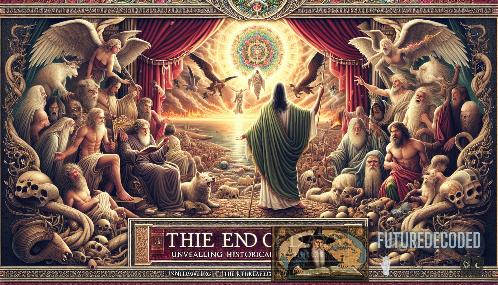 Illustration for section: The End of Days: The Book of Revelation In the Christian tradition, the Book of Revelation, the fina - historical prophecies